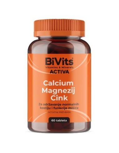 Abela BiVits Activa Calcium Magnezij Cink tablete