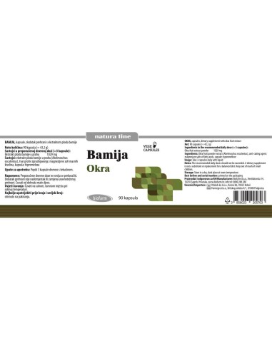 Biofarm NaturaLine Bamija kapsule, dodatak prehrani