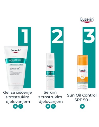 Eucerin DermoPure Clinical gel za čišćenje s trostrukim djelovanjem 63833 i 63830