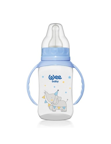 Wee Baby Bočica za hranjenje s ručkama, plastična, 150 ml