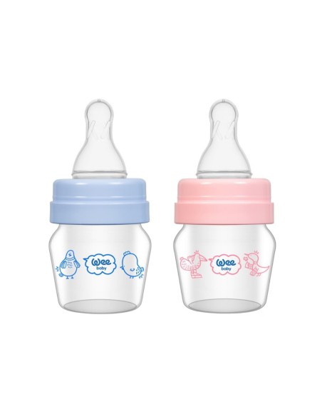 Wee Baby Bočica s dudom i kljunom, staklena, 30 ml