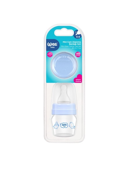 Wee Baby Bočica s dudom i kljunom, staklena, 30 ml