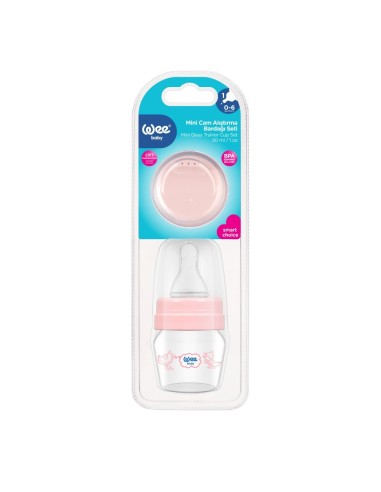 Wee Baby Bočica s dudom i kljunom, staklena, 30 ml