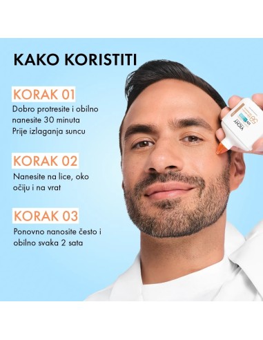 Vichy Capital Soleil UV Aqua tonirani hidracijski fluid SPF50+ vrlo visoka zaštita