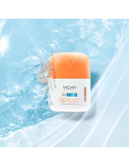Vichy Capital Soleil UV Aqua medium tonirani hidracijski fluid SPF50+ vrlo visoka zaštita