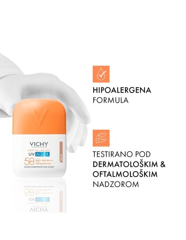 Vichy Capital Soleil UV Aqua medium tonirani hidracijski fluid SPF50+ vrlo visoka zaštita