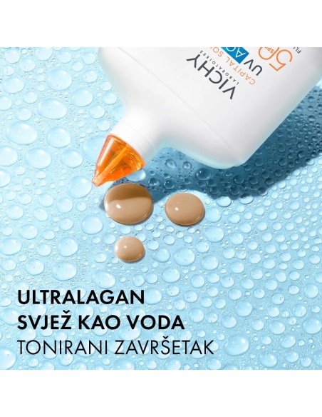 Vichy Capital Soleil UV Aqua medium tonirani hidracijski fluid SPF50+ vrlo visoka zaštita