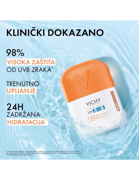 Vichy Capital Soleil UV Aqua medium tonirani hidracijski fluid SPF50+ vrlo visoka zaštita
