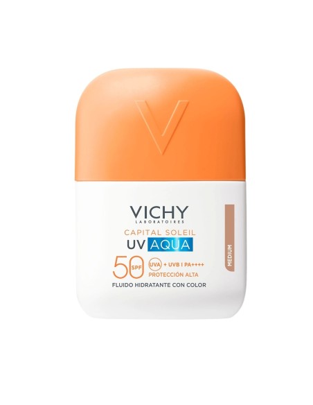 Vichy Capital Soleil UV Aqua medium tonirani hidracijski fluid SPF50+ vrlo visoka zaštita
