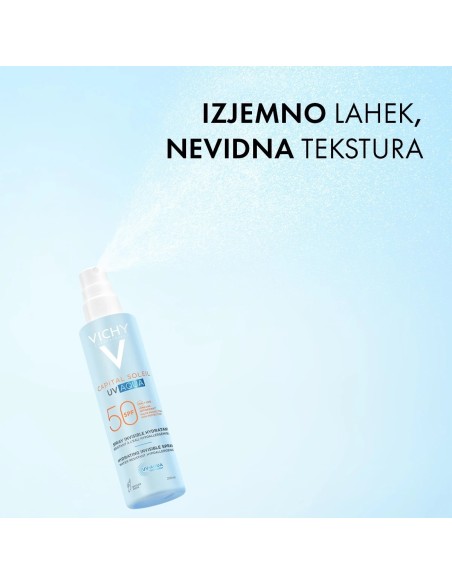 Vichy Capital Soleil UV Aqua hidracijski sprej za lice i tijelo SPF50+ vrlo visoka zaštita
