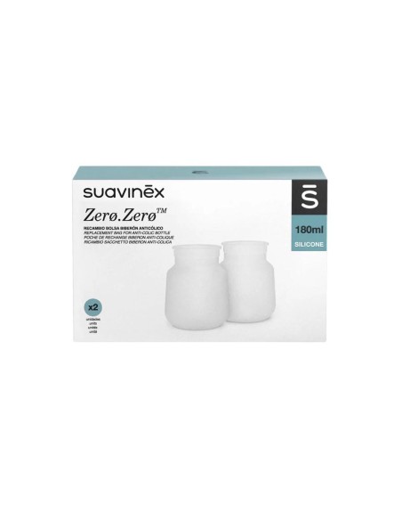 Suavinex zamjenske vrećice protiv kolika Zero.Zero 180 ml (2 kom)