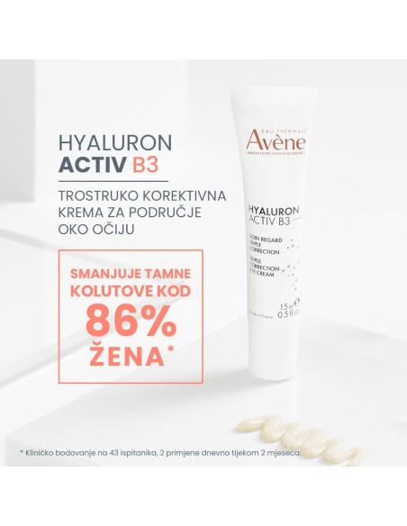 Avene Hyaluron Activ B3 Trostruko korektivna krema za područje oko očiju