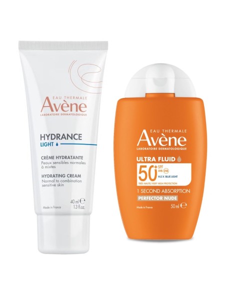 Avene Hydrance Light hidrirajuća krema + Sun Ultra Fluid tonirani SPF 50+ Promo pakiranje
