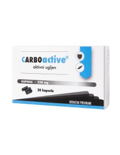 Carboactive 230 mg kapsule, dodatak prehrani