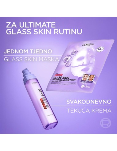 LOreal Paris Revitalift Filler Glass Skin hidrogel maska za blistavu kožu