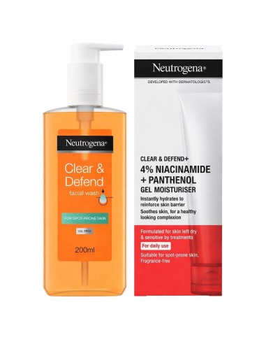 Neutrogena Clear & Defend kupka za lice + Acne proof gel hydrat Promo pakiranje