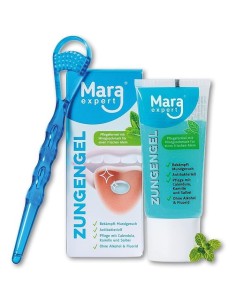 Mara Expert Zungengel set gel za čišćenje jezika + čistać jezika Promo pakiranje