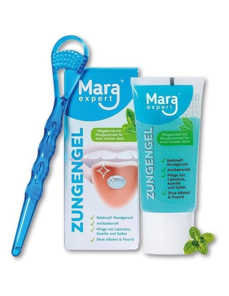 Mara Expert Zungengel set gel za čišćenje jezika + čistać jezika Promo pakiranje