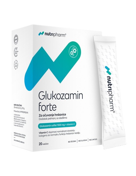 Nutripharm Glukozamin forte vrećice, dodatak prehrani