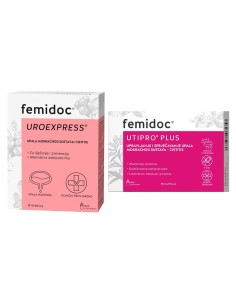 Femidoc Uro Paket za česte upale, Express vrećice + Utipro Plus kapsule Promo pakiranje