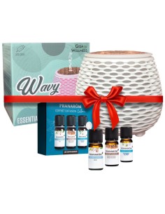 Gisa Difuzer Wavy + Pranarom Calm - set mješavina za difuzer Promo pakiranje