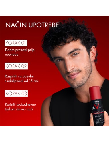 Vichy Homme Clinical control antiperspirant sprej protiv znojenja