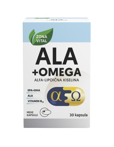 Zona Vital ALA + Omega kapsule, dodatak prehrani