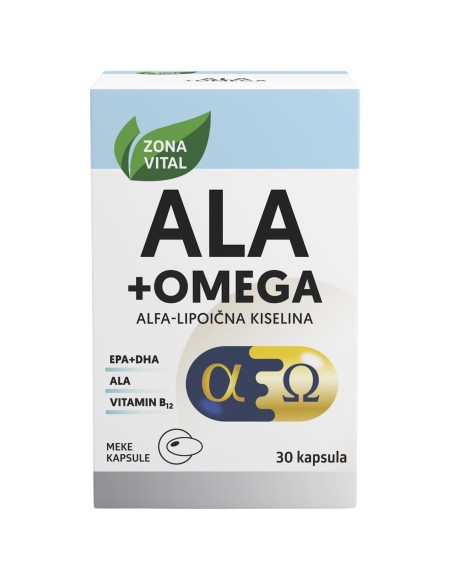 Zona Vital ALA + Omega kapsule, dodatak prehrani