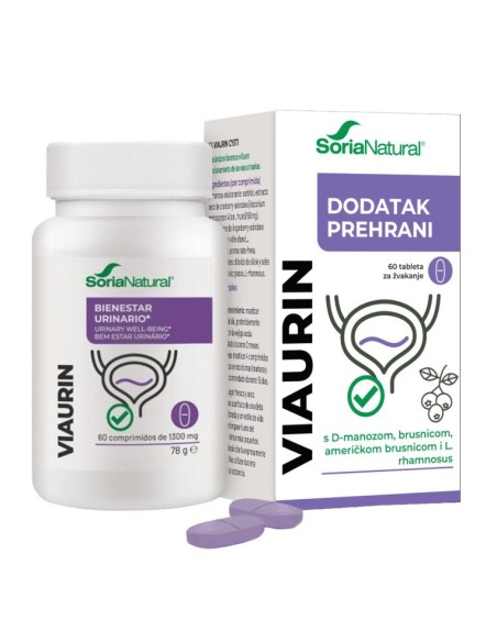 Soria Natural Viaurin tablete za žvakanje, dodatak prehrani