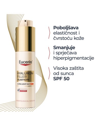 Eucerin Hyaluron-Filler + Elasticity Ultra-light SPF 50 fluid za lice 99558