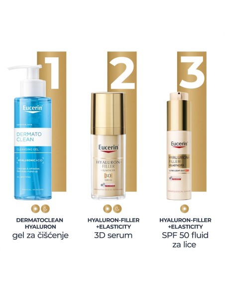 Eucerin Hyaluron-Filler + Elasticity Ultra-light SPF 50 fluid za lice 99558