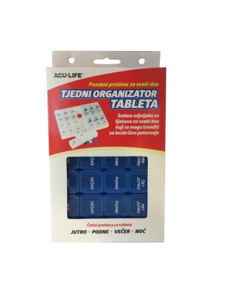 Acu Life Tjedni organizator uzimanja lijekova 128 - dozator za lijekove