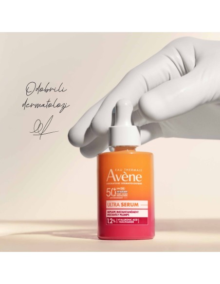 Avene Sun Ultra serum SPF 50+ Instantly plumps