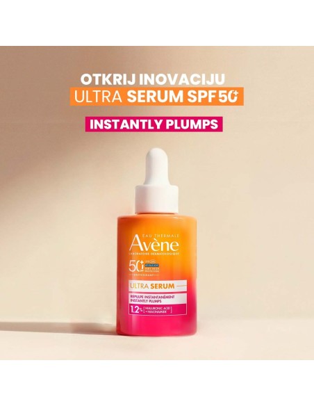 Avene Sun Ultra serum SPF 50+ Instantly plumps