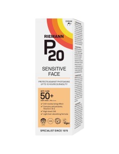 Riemann P20 krema za zaštitu lica od sunca Sensitive Face SPF 50+