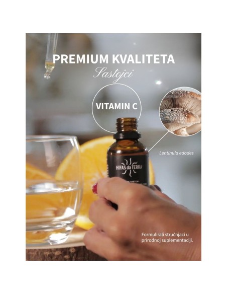 Hifas da Terra Lentinan kapi za imunološki sustav, dodatak prehrani