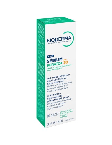 Bioderma Sebium Kerato+ SPF 30 gel krema