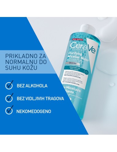 CeraVe Pročišćavajuća micelarna voda za normalnu do masnu kožu