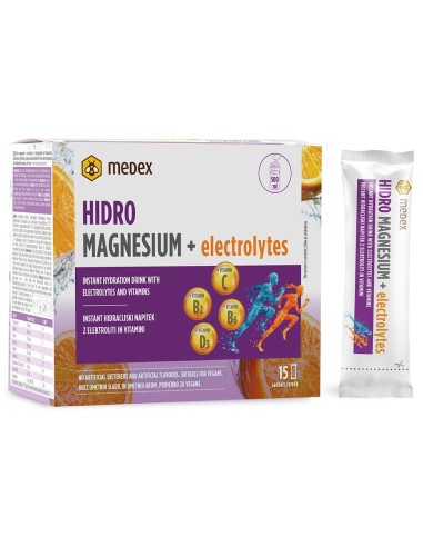 Medex Magnezij Hidro s elektrolitima vrećice, dodatak prehrani