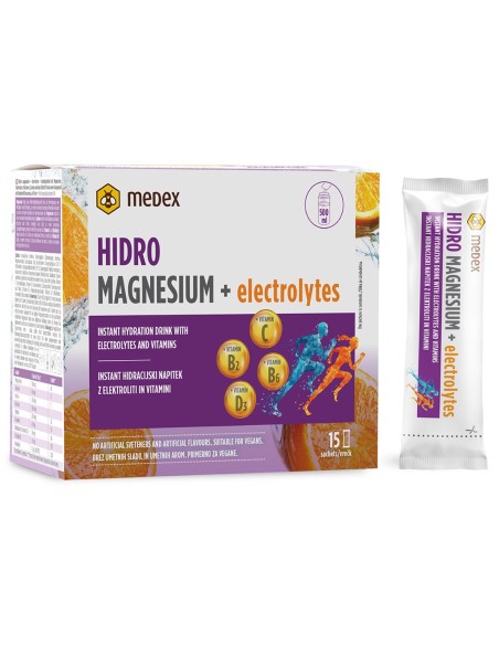 Medex Magnezij Hidro s elektrolitima vrećice, dodatak prehrani