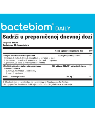 Olonea Bactebiom Daily kapsule, dodatak prehrani