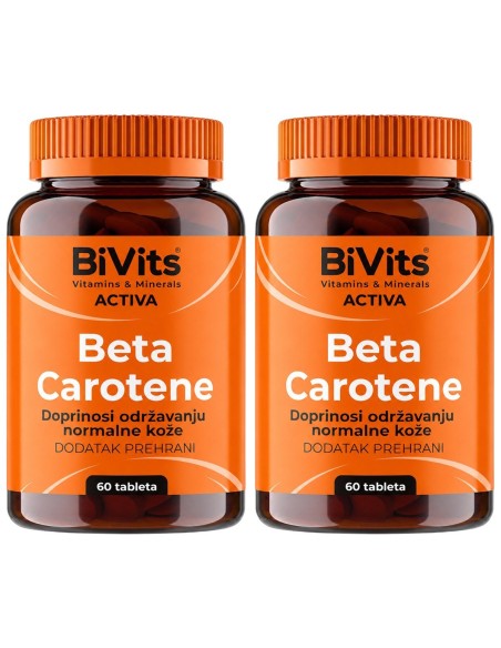 Abela BiVits Activa Beta Carotene tablete 1+1 Promo pakiranje, dodatak prehrani