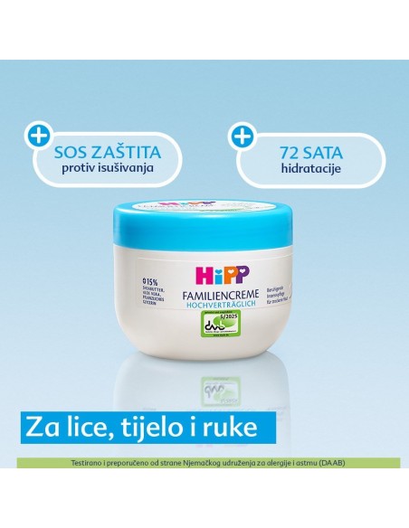 Hipp Sensitive Obiteljska krema visoke podnošljivosti