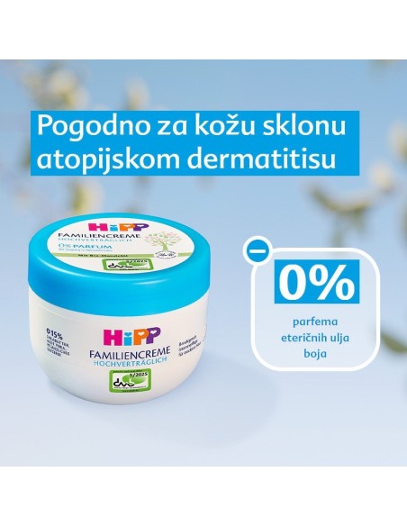 Hipp Sensitive Obiteljska krema visoke podnošljivosti