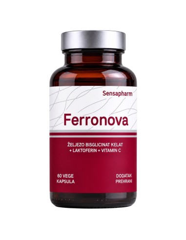 SensaPharm Ferronova kelirano željezo kapsule, dodatak prehrani