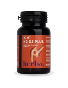 Herba Croatica K2 D3 Plus kapsule, dodatak prehrani