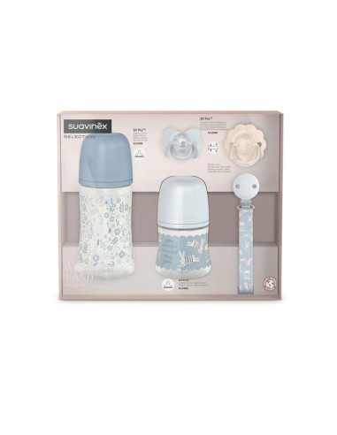 Suavinex Suavinex poklon set bočica i duda Wonderland Plava Promo pakiranje