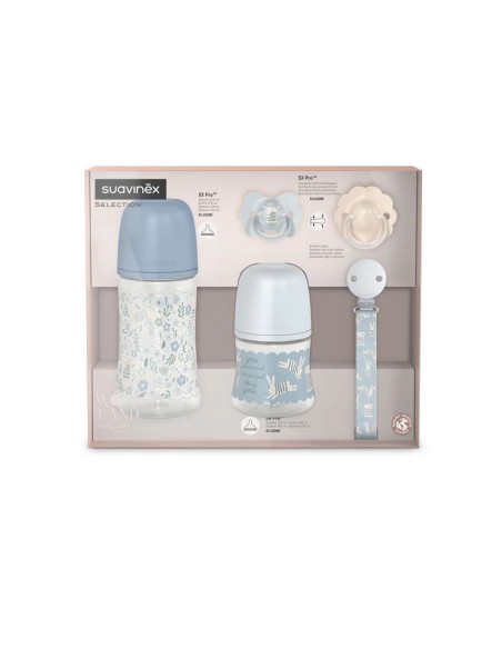 Suavinex Suavinex poklon set bočica i duda Wonderland Plava Promo pakiranje