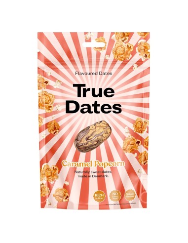 True Dates datulje Popcorn Caramel, dodatak prehrani