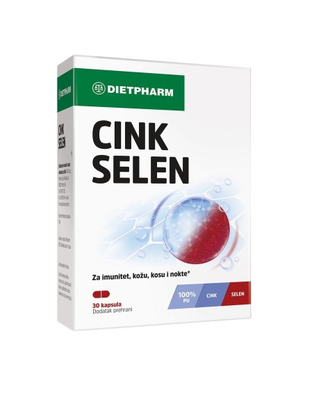 Dietpharm Cink Selen kapsule, dodatak prehrani